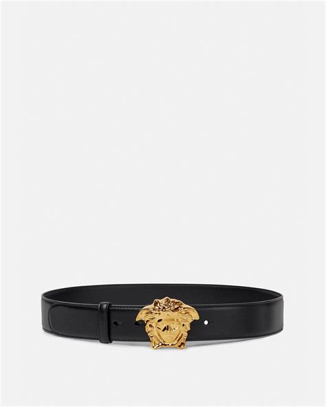 versace belt width|Versace la medusa leather belt.